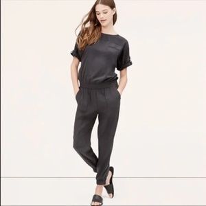 ANN TAYLOR | LOFT | Jumpsuit Charcoal Gray G205